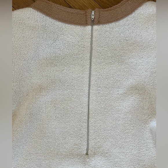 Vintage Castleberry Prive Knit Cardigan Jacket Top Beige Boucle Art Deco | 10 - Picture 5 of 7